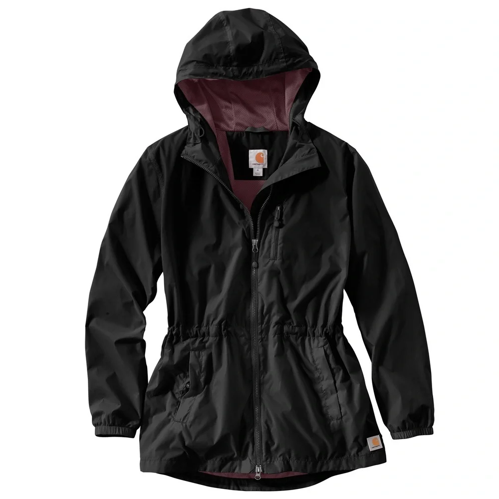 Carhartt Black NWT Women's Rockford Rain Jacket - Picture 1 of 2